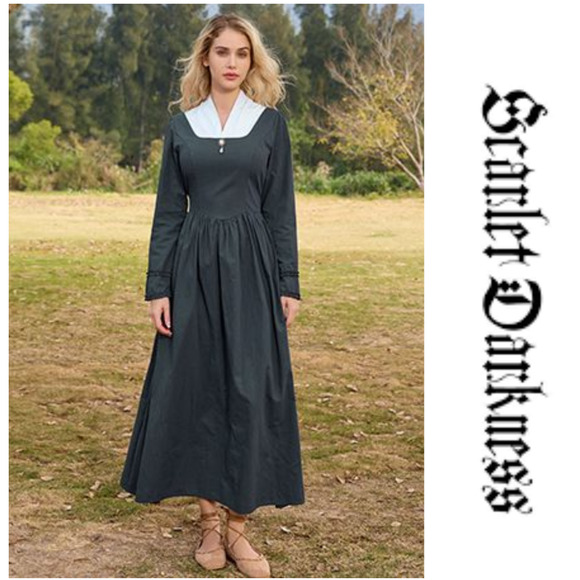Scarlet Darkness Dresses & Skirts - Scarlet Darkness Colonial Prairie Renaissance Ren Fair Costume Dress Cosplay 2XL